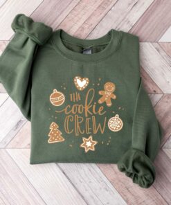 The Cookie Baking Crew Sweatshirt Funny Unique Christmas Gift