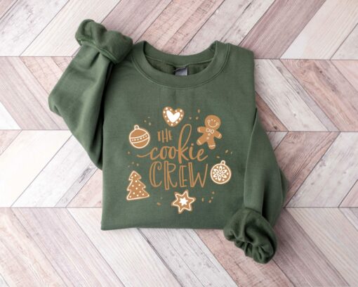 The Cookie Baking Crew Sweatshirt Funny Unique Christmas Gift