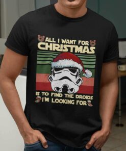 The Droids All I Want For Christmas T-Shirt Star Wars