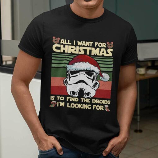 The Droids All I Want For Christmas T-Shirt Star Wars