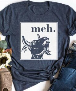 The Goat Lover Farm Life Meh Christmas T-Shirt
