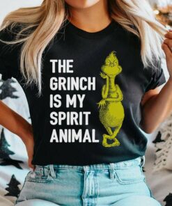 The Grinch Is My Spirit Animal Christmas T-Shirt