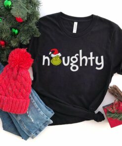 The Grinch Is Naughty Christmas T-Shirt