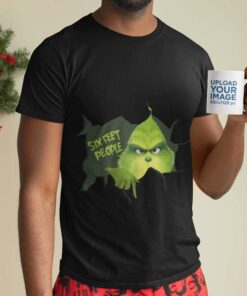 The Grinch Qurantine, Six Feet People Christmas T-shirt