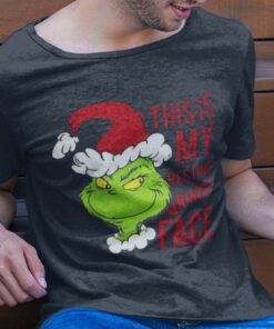 The Grinch This Is My Resting Grinch Face Christmas Tee