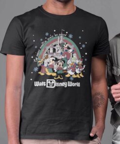 The Most Magical Place On Earth Christmas Rainbow T-shirt Disney