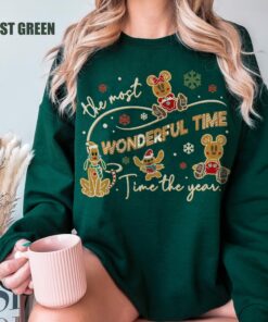 The Most Wonderful Time Of The Years Ginger Cookies Disneyworld Christmas Sweatshirt Lovely Unique Xmas Gift