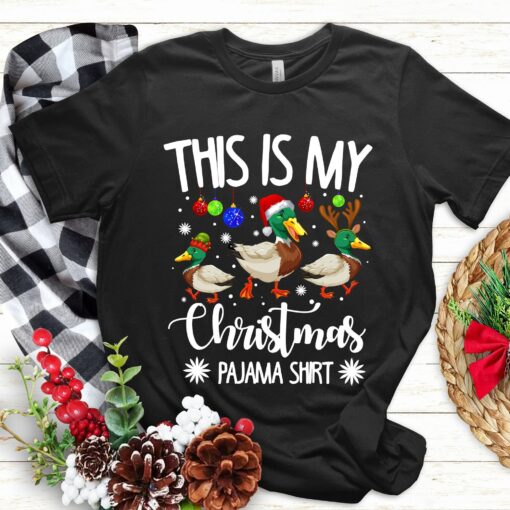 This Is My Christmas Pajama Funny Christmas Cute Duck Sweatshirt