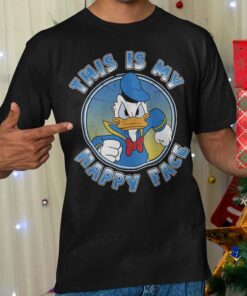 This Is My Happy Face Donald Duck Christmas T-shirt Disney