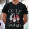 Three Gnome Chillin’ With My Gnomies Christmas T-shirt