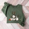 Tipsy Snowman Drinking Wine Sweatshirt Cute Unique Christmas Gift