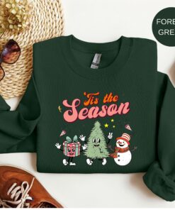 Tis The Season Christmas Cute Retro Holiday Sweatshirt
