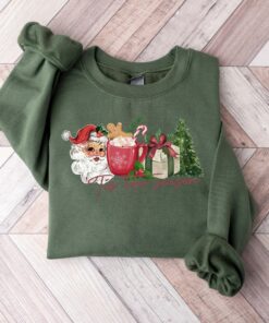 Tis The Season Christmas Santa Cute Sweatshirt Lovely Unique Xmas Gift