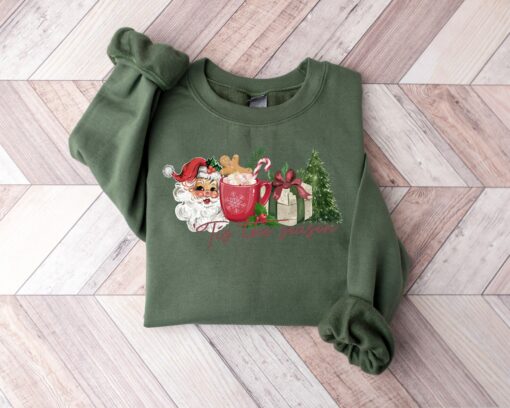 Tis The Season Christmas Santa Cute Sweatshirt Lovely Unique Xmas Gift