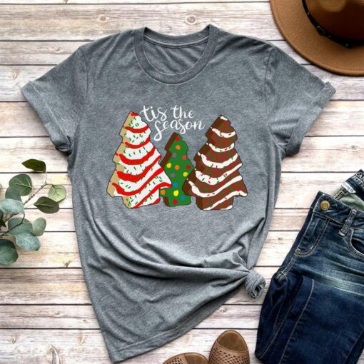 Tis The Season Christmas Tree Cake T-Shirt