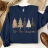 Tis The Season Funny Christmas Tree Sweatshirt Unique Xmas Gift