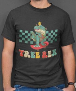 Tree Rex Skate Christmas T-Shirt Toy Story