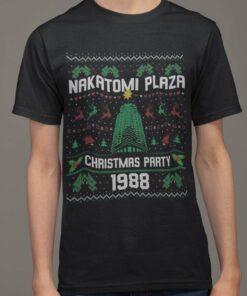 Ugly Sweater Nakatomi Plaza Corporation Christmas Tee