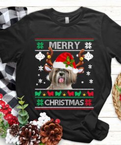 Very Christmas Shih Tzu Santa Hat Reindeer Sweatshirt Lovely Unique Xmas Gift