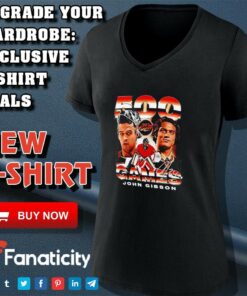 Vintage 500th Games John Gibson Anaheim Ducks shirt 4