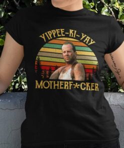 Vintage John Mcclane Yippee Ki Yay Motherfucker Christmas T-shirt