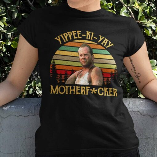 Vintage John Mcclane Yippee Ki Yay Motherfucker Christmas T-shirt