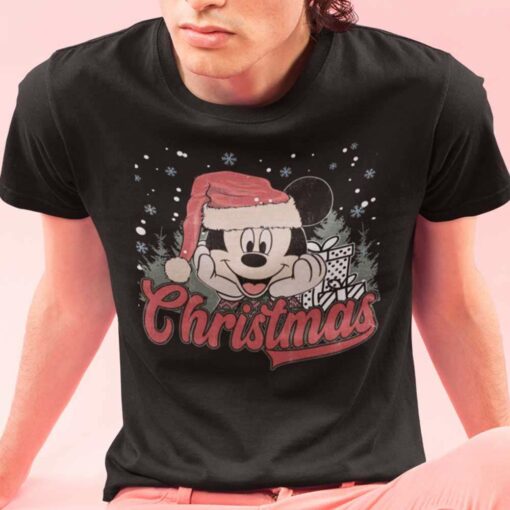 Vintage Mickey Chistmas T-shirt Disney