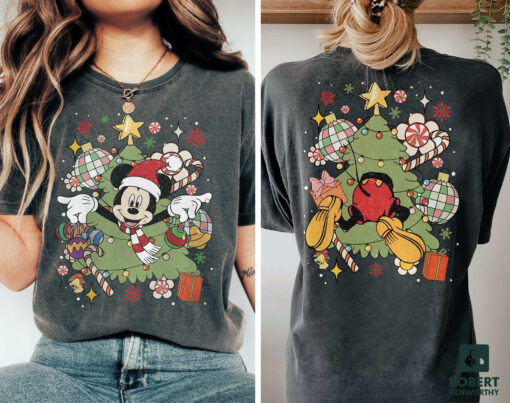 Vintage Mickey Very Merry Christmas Disneyworld Family Sweatshirt