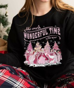 Vintage The Most Wonderful Time Princess Pinky Christmas Sweatshirt Unique Xmas Gift