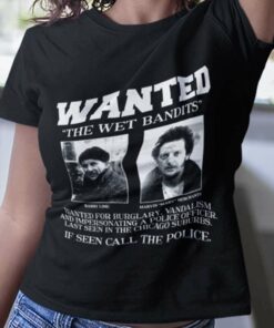 Wanted The Wet Bandits Home Alone Christmas T-shirt
