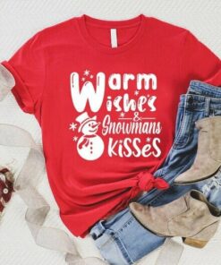 Warm Wishers And Snowman Kisses Snowflake Christmas Sweatshirt Lovely Unique Xmas Gift