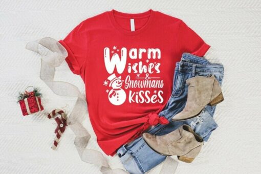 Warm Wishers And Snowman Kisses Snowflake Christmas Sweatshirt Lovely Unique Xmas Gift