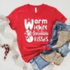 Warm Wishers And Snowman Kisses Snowflake Christmas Sweatshirt Lovely Unique Xmas Gift