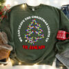 We Can Leave The Christmas Lights Up Til January Xmas Tree Lights Sweatshirt