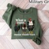 What A Damn Cluckin’ Fluster Fluck Christmas Chicken Sweatshirt Lovely Unique Xmas Gift