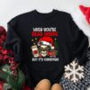 When You’re Dead Inside But It’s Merry Christmas Skeleton Funny Saying Sweatshirt, Unique Xmas Gift