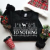 Where The Tree Tops Glisten And Children Listen To Nothing Funny Christmas Holiday Sweatshirt Unique Xmas Gift