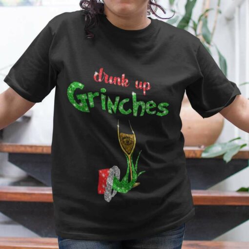 Wine Drink Up The Grinches Christmas T-shirt