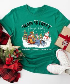 Winnie The Pooh And Friends Main Street Sleigh Rides Disneyland Christmas Sweatshirt
