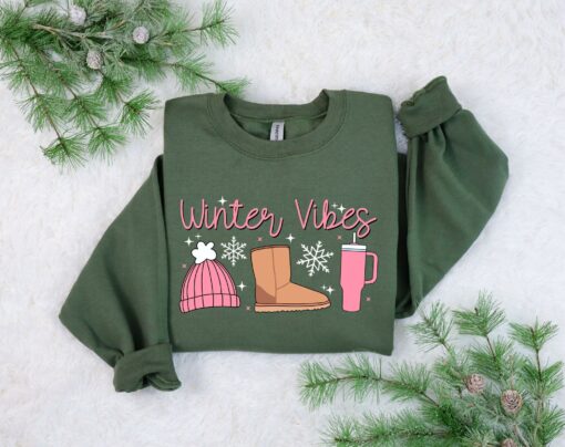 Winter Vibes Bougie Boojee Sweatshirt Basic But Unique Xmas Gift