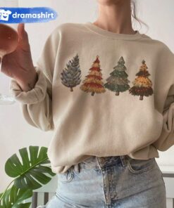 Wizard Houses Christmas Tree Sweatshirt Harry Potter