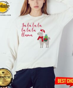 Awesome Fa La La La La La La Llama Christmas Shirt 4