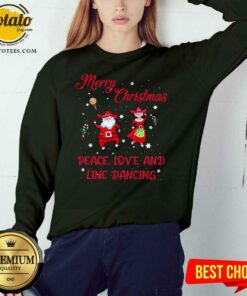 Awesome Merry Christmas Peace Love And Line Dancing Shirt 4 Awesome Merry Christmas Peace Love And Line Dancing Shirt 5