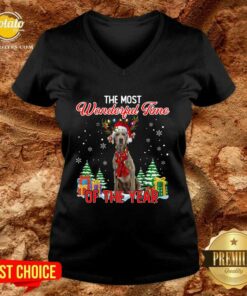 Awesome Weimaraner The Most Wonderful Time Of The Year Ugly Christmas Shirt Awesome Weimaraner The Most Wonderful Time Of The Year Ugly Christmas Shirt