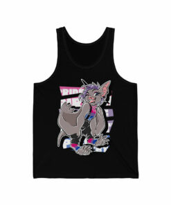 Biromantic Pride Hailey Bat – Tank Top Biromantic Pride Hailey Bat – Tank Top