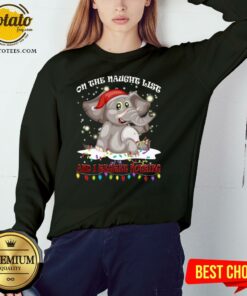 Cute On The Naughty List And I Regret Nothing Christmas Shirt 4