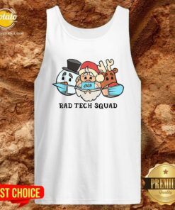 Cute Santa Claus 2020 Rad Tech Squad Snow And Reindeer Wear Mask Shirt 2 Cute Santa Claus 2020 Rad Tech Squad Snow And Reindeer Wear Mask Shirt 3