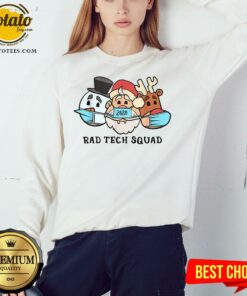 Cute Santa Claus 2020 Rad Tech Squad Snow And Reindeer Wear Mask Shirt 3 Cute Santa Claus 2020 Rad Tech Squad Snow And Reindeer Wear Mask Shirt 4