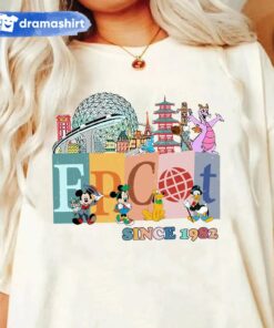 Epcot World Traveler Since 1982 Christmas Sweatshirt Disney Epcot World Traveler Since 1982 Christmas Sweatshirt Disney