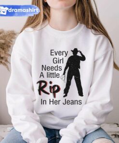 Every Girl Needs A Little Rip In Her Jeans Christmas Sweatshirt